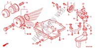 FILTRO DO OLEO/CARTER OLEO/BOMBA OLEO para Honda CBR 1000 RR VICTORY RED 2011