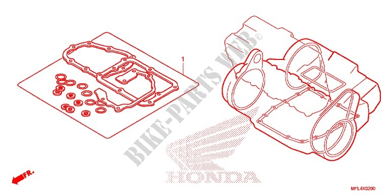 KIT B JUNTAS para Honda CBR 1000 RR VICTORY RED 2011