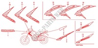 EMBLEMA/FAIXA (NXR1509/A/B) para Honda NXR 150 BROS Kick Start 2011