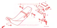 ASSENTO SIMPLES(2) para Honda XR 250 Without speed warning light 1998