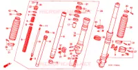 FORQUILHA FRENTE para Honda XR 250 Without speed warning light 1998