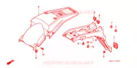 GUARDA LAMAS TRASEIRO para Honda XR 250 Without speed warning light 1998