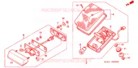 LUZ TRASEIRA/LUZ MATRICULA para Honda XR 250 Without speed warning light 1998