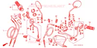 MANETE/INTERRUPTOR/ CABO para Honda XR 250 Without speed warning light 1998
