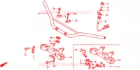 PUNHO GUIADOR/PONTE SUPERIOR/ COLUNA DIRECCAO para Honda XR 250 Without speed warning light 1998