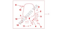 WINDSHIELD EXCL KNUCKLE GUARDS para Honda VISION 110 2012