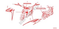 EMBLEMA/FAIXA (ACB110CSB) para Honda VARIO 110 TECHNO 2011
