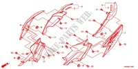 CARENAGEM TRASEIRA (AFP110MCSB/C/D/AFP110KCSB) para Honda WAVE DASH 110 S, Electric start, rear brake drum 2012