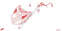 FAROL (1) para Honda WAVE DASH 110 S, Electric start, rear brake drum 2012