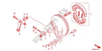 PAINEL TRAVAO TRASEIRO para Honda WAVE DASH 110 S, Electric start, rear brake drum 2011