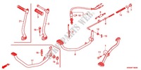PEDAL/BRACO DA PARTIDA POR REV. para Honda WAVE DASH 110 S, Electric start, rear brake drum 2012