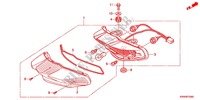 LUZ COMBINADA TRASEIRA (AFP110MCSB/C/D/AFP110KCSB) para Honda WAVE DASH 110 S, Electric start, rear brake drum 2013