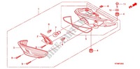 LUZ COMBINADA TRASEIRA (3) para Honda WAVE 125 X, Casted wheels, Kick start only 2010