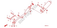 SILENCIADOR ESCAPE (2) para Honda WAVE 125 X, Casted wheels, Kick start only 2010