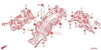 GUARDA LAMAS TRASEIRO para Honda WAVE 110 S, Kick start 2013