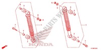 AMORTECEDOR TRASEIRO(2) para Honda FUTURE 125 Casted wheels, Rear brake disk 2012