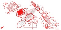FILTRO AR (AFS125MSD/MCSD,E/MCRD,E) para Honda FUTURE 125 Casted wheels, Rear brake disk 2012