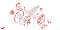 EMBRAIAGEM ARRANQUE  para Honda FUTURE 125 Casted wheels, Rear brake disk 2013