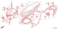 ASSENTO SIMPLES(2) para Honda FUTURE 125 Casted wheels, Rear brake drum 2012