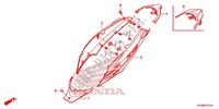 COBERTURA CARROCARIA/CAIXA BAGAGEM/ PORTA BAGAGENS para Honda FUTURE 125 Casted wheels, Rear brake drum 2012