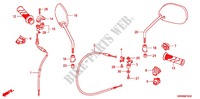 MANETE/INTERRUPTOR/CABO/RETROVISOR para Honda WAVE 110 Casted wheels, Kick start 2011