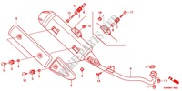 SILENCIADOR ESCAPE(2) para Honda WAVE 110 Casted wheels, Kick start 2011