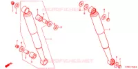 AMORTECEDOR TRASEIRO(2) para Honda SUPER CUB 70 DELUXE 1999