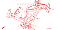 CORPO QUADRO (D) para Honda SUPER CUB 70 DELUXE 1999
