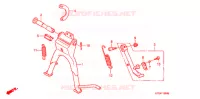 DESCANCO CENTRAL/PEDAL TRAVAOES para Honda SUPER CUB 70 DELUXE 1999