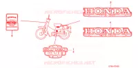 EMBLEMA/FAIXA (C70/C90X,1 D) para Honda SUPER CUB 70 DELUXE 1999