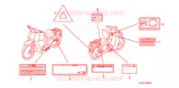 ETIQUETA CUIDADO(1) para Honda SUPER CUB 70 DELUXE 1999