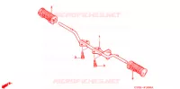 POUSA PES/BRACO DE CONTRA GOLPE/ PEDAL MUDANCAS para Honda SUPER CUB 70 DELUXE 1999