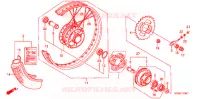 RODA TRASEIRA para Honda SUPER CUB 70 DELUXE 1999