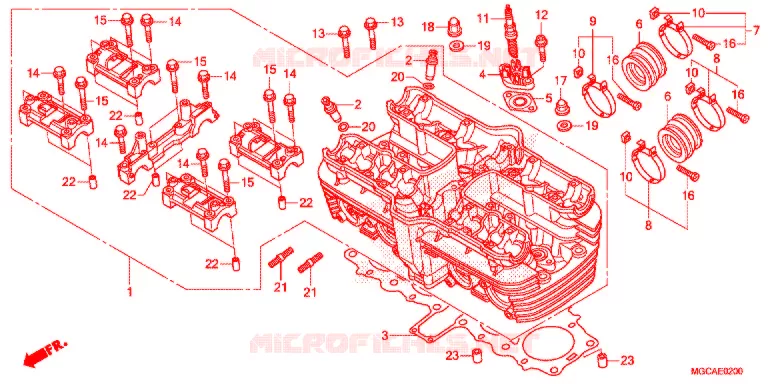 CILINDRO/CABECA MOTOR Honda MOTO 1100 CB 2014  CB1100SAE