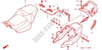 BANCO/CARENAGEM TRASEIRA para Honda CB X4 1300 LD 2002