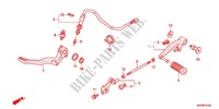 DESCANCO CENTRAL/PEDAL TRAVAOES para Honda CB 1300 SUPER BOL DOR ABS SPECIAL 2011