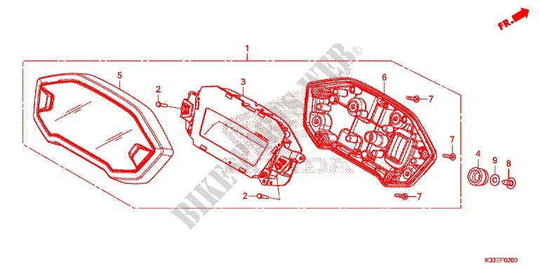 INSTRUMENTOS COMBINADOS para Honda CB 300 F ABS 2015