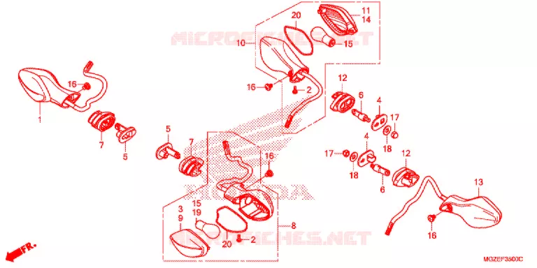 PISCA(2) Honda MOTO 400 CB 2014  CB400FE