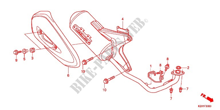 SILENCIADOR ESCAPE(2) para Honda SH MODE 125 2014