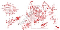 TAMPA CARTER DIREITA para Honda CBR 250 R ABS RED 2011