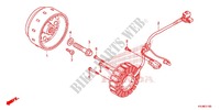 TAMPA CARTER ESQUERDA/ GERADOR(2) para Honda CBR 250 R ABS TRICOLOR 2012
