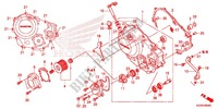 TAMPA CARTER DIREITA para Honda CRF 250 L RED 2013