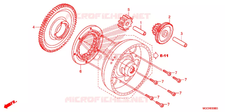 EMBRAIAGEM ARRANQUE  Honda MOTO 1100 CB 2017  CB1100NAH