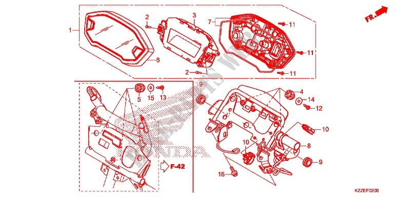 INSTRUMENTOS COMBINADOS para Honda CRF 250 L 2018