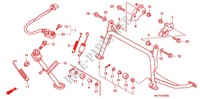 DESCANCO CENTRAL/PEDAL TRAVAOES para Honda SILVER WING 600 GT ABS 2011