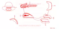 FAIXA/MARCA(1) para Honda VALKYRIE 1500 F6C INTERSTATE 2000