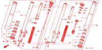 FORQUILHA FRENTE para Honda VALKYRIE 1500 F6C INTERSTATE 2000