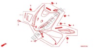 CARENAGEM FRONTAL (ANF110/AFS110A) para Honda WAVE 110 Kick start Front brake drum 2009