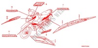 EMBLEMA/FAIXA (ANF110/AFS110A) para Honda WAVE 110 Kick start Front brake drum 2009