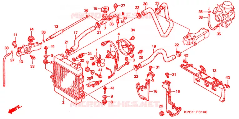 RADIADOR Honda SCOOTER 250 FORZA 2001  NSS250AY
